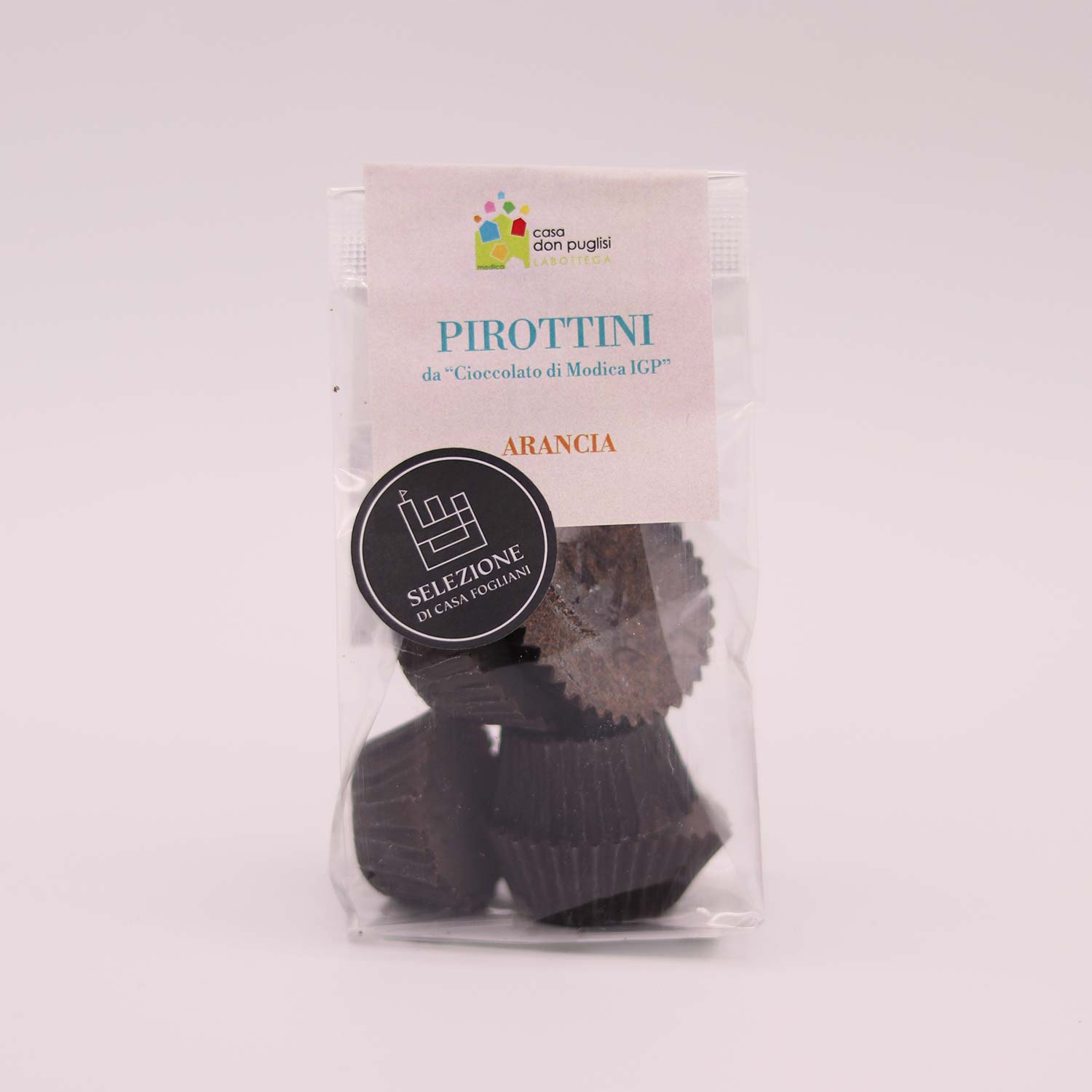 Pirottini di cioccolata all'arancia Don Puglisi